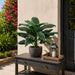 27" Outdoor UV-Resistant Artificial Peace Lily Spathiphyllum Leaf Plant -Green (Pack of 2) - LPS409-GR