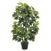 3'4" EVA Schefflera Silk Tree w/Pot -Green (pack of 2) - LPS765-GR