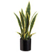 19" Sansevieria Snake Artificial Plant w/Pot -Variegated (pack of 6) - LPS951-VG