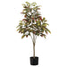 3'9" Croton Silk Plant w/Tin Pot -Green (pack of 4) - LPW252-GR