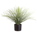19" Artificial Whipple Yucca Plant w/Plastic Pot -Flocked Green (pack of 2) - LPY116-GR/FK