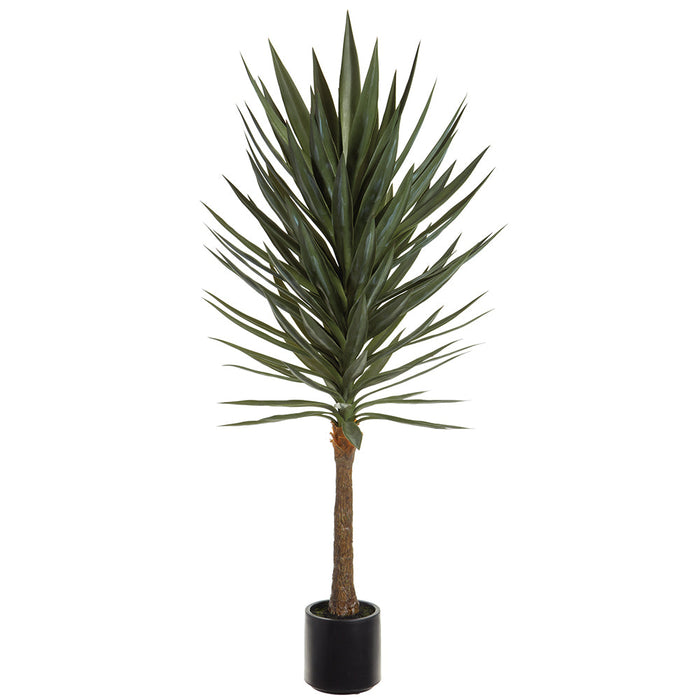 5' Yucca Artificial Tree w/Plastic Pot -Green - LPY175-GR