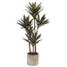 31" Yucca Artificial Plant w/Cement Pot -Green (pack of 2) - LPY281-GR