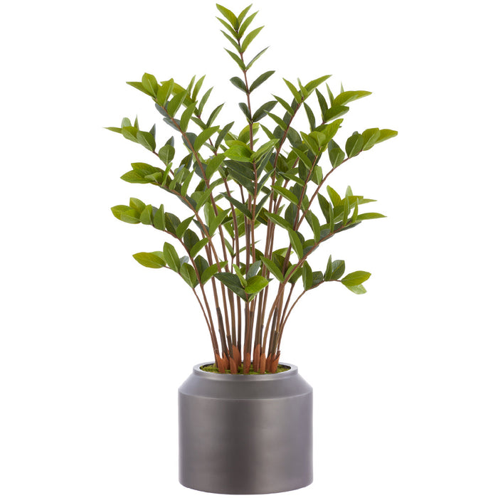 43" Zanzibar Gem Zamioculcas Succulent Artificial Plant w/Polyresin Pot -Green - LPZ825-GR