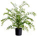 26.5" Asian Bayberry Leaf Silk Plant w/Plastic Pot -Green (Pack of 4) - LQB155-GR