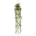 35" Button Leaf Silk Plant w/Hanging Basket -2 Tone Green (Pack of 6) - LQB447-GR/TT