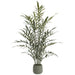 49" PE Java Fern Artificial Plant w/Plastic Pot -Green (Pack of 2) - LQF053-GR