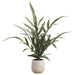 18" Java Fern Leaf Silk Plant w/Plastic Pot -Green (Pack of 6) - LQF149-GR