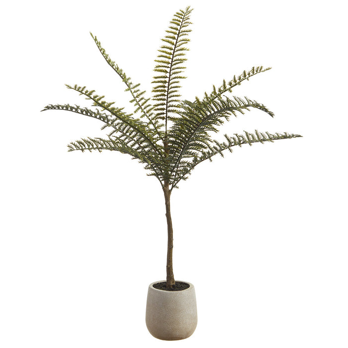 24" Jacaranda Fern Leaf Silk Tree w/Plastic Pot -Green (Pack of 4) - LQF155-GR