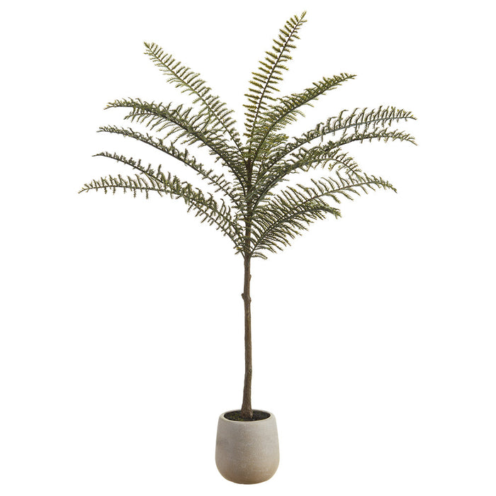 34" Jacaranda Fern Leaf Silk Tree w/Plastic Pot -Green (Pack of 4) - LQF156-GR