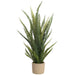 31" PE Boston Fern Artificial Plant w/Cement Pot -Green (Pack of 2) - LQF236-GR