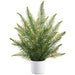 24" Fern Silk Plant w/Plastic Pot -Green (Pack of 2) - LQF287-GR