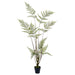 58" Woolly Fern Leaf Silk Plant w/Plastic Pot -Green (Pack of 2) - LQF499-GR