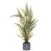 46" Sword Fern Leaf Artificial Plant w/Ceramic Vase -Green (pack of 2) - LQF534-GR