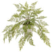 20" PE Lace Fern Artificial Plant w/Cement Pot -Green (Pack of 2) - LQF719-GR