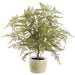 20" Asparagus Fern Artificial Plant w/Clay Pot -Green (Pack of 4) - LQF751-GR