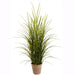 4'9" Grass Artificial Plant w/Clay Pot -Green (Pack of 2) - LQG012-GR