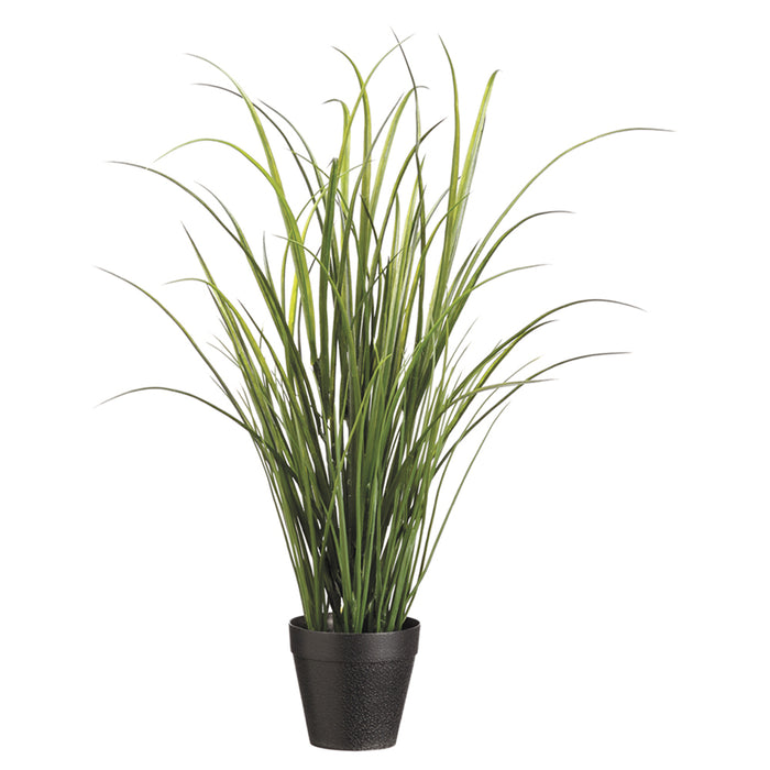 tall grass plants in pots 24" Outdoor UV-Resistant Artificial Grass Plant w/Pot -Green (Pack of 4)
