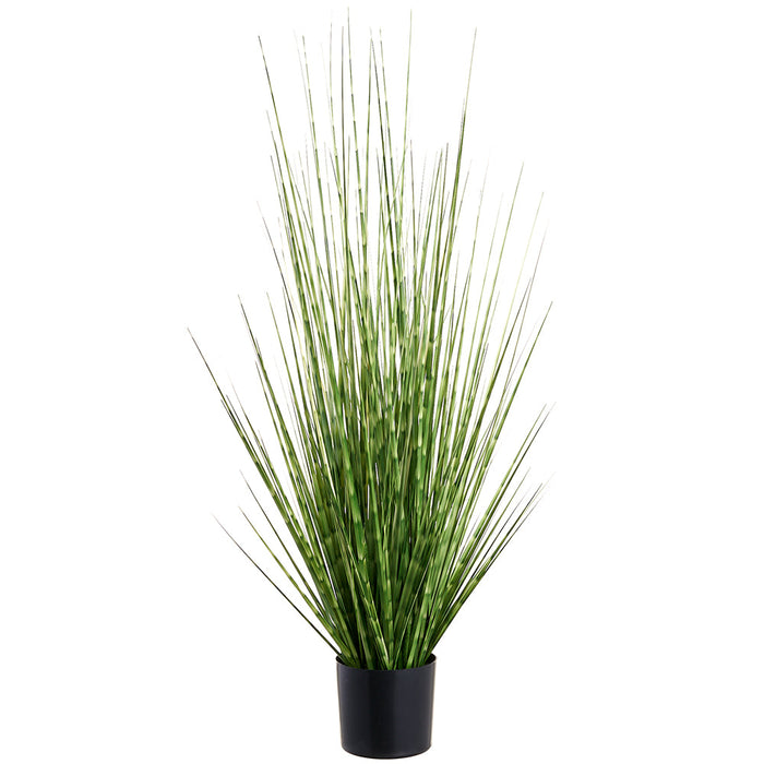 3' IFR PVC Zebra Grass Artificial Plant w/Plastic Pot -Green (Pack of 6) - LQG092-GR