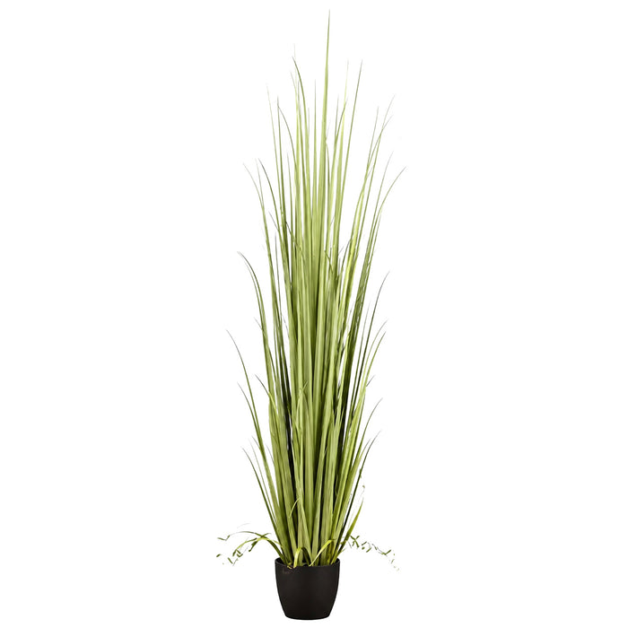 7' Reed Grass Artificial Plant w/Pot -Light Green - LQG202-GR/LT