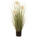 24" Dandeloin & Grass Artificial Plant w/Plastic Pot -White/Green (pack of 6) - LQG506-WH/GR