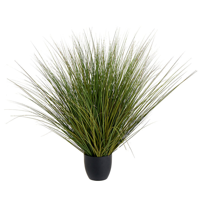 37" Grass Artificial Plant w/Plastic Pot -2 Tone Green (Pack of 4) - LQG602-GR/TT
