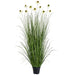4'11" Black-Eyed Susan Flowering Grass Artificial Plant w/Plastic Pot -White (Pack of 4) - LQG859-WH