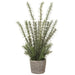 2.5" Rosemary Herb Artificial Plant w/Cement Pot -Green (pack of 4) - LQH517-GR