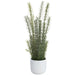 23" Rosemary Herb Artificial Plant w/Cement Pot -Green/Gray (Pack of 2) - LQR861-GR/GY