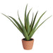 17" Agave Artificial Plant w/Cement Pot -Green (pack of 4) - LQS227-GR