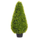 29" Boxwood Teardrop-Shaped Artificial Topiary Plant w/Pot -Green (Pack of 3) - LRB791-GR