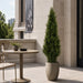 5' Outdoor UV-Resistant Artificial Cedar Cone-Shaped Topiary -Green (Pack of 2) - LRC126-GR