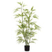5' Outdoor UV-Resistant Faux Bamboo Tree w/Pot -Green (Pack of 2) - LTB002-GR