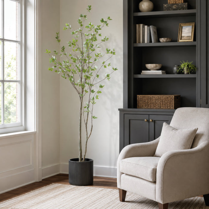5'10" Black Olive Silk Tree w/Pot -Green (Pack of 2) - LTB011-GR