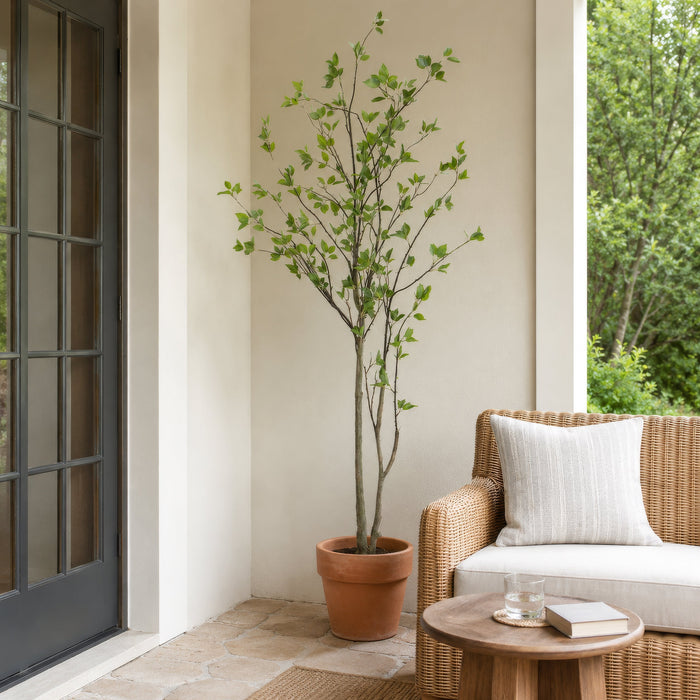 5'10" Black Olive Silk Tree w/Pot -Green (Pack of 2) - LTB011-GR