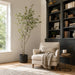 6'10" Black Olive Silk Tree w/Pot -Green (Pack of 2) - LTB012-GR