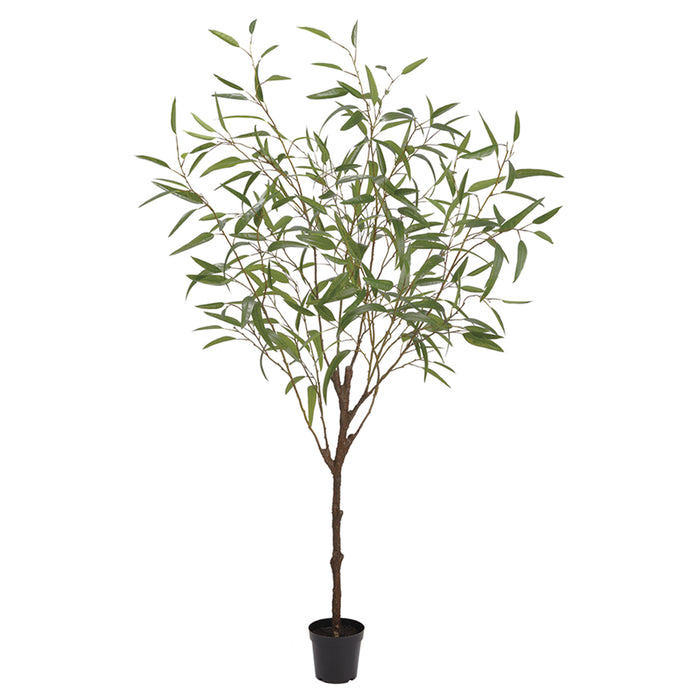 5'10" Silk Eucalyptus Tree w/Pot -Green - LTB032-GR