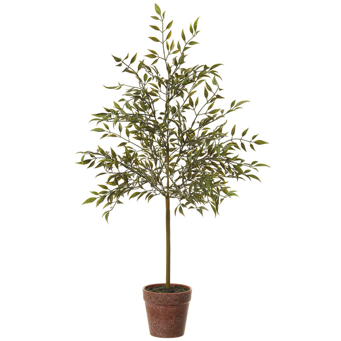 2' Bamboo Silk Tree w/Pot -Green (pack of 6) - LTB078-GR