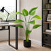 47" Silk Banana Leaf Plant w/Plastic Pot -Green (Pack of 2) - LTB214-GR