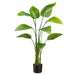 47" Silk Banana Leaf Palm Tree w/Plastic Pot -Green (pack of 2) - LTB214-GR