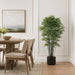 5' False Aralia Black Bamboo Silk Tree w/Pot -1,233 Leaves -Green (Pack of 2) - LTB225-GR/TT