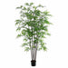 5' Black Bamboo Silk Tree w/Pot -1,200 Leaves -Green (Pack of 2) - LTB455-GR