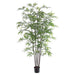 5' Black Bamboo Silk Tree w/Pot -1,200 Leaves (pack of 2) - LTB455-GR