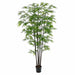 7' Black Bamboo Silk Tree w/Pot -1,980 Leaves -Green (Pack of 2) - LTB457-GR