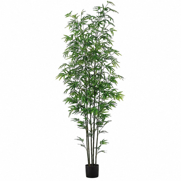 7' Mini Green Stem Bamboo Silk Tree w/Pot -2 Tone Green - LZB907-GR/TT