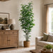 7' Mini Green Stem Bamboo Silk Tree w/Pot -2 Tone Green - LZB907-GR/TT