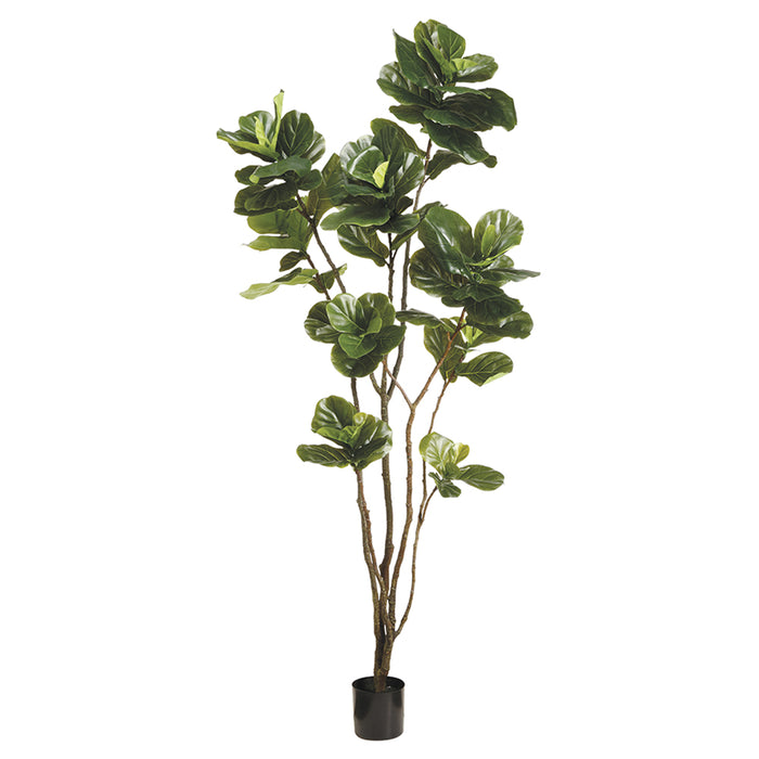 8' EVA Fiddle Leaf Fig Silk Tree w/Pot -Green - LTF008-GR