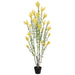 5'5" Flowering Mimosa Leaf Silk Tree w/Plastic Pot -Yellow - LTF062-YE