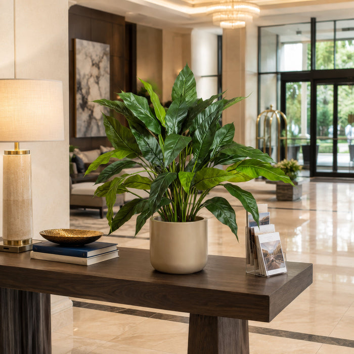 5' Fiddle Leaf Fig Silk Tree w/Pot -Green (Pack of 2) - LTF435-GR