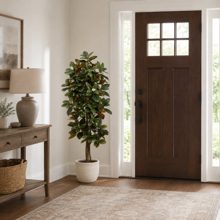 5' Silk Magnolia Tree w/Pot -Green (Pack of 2) - LTM105-GR